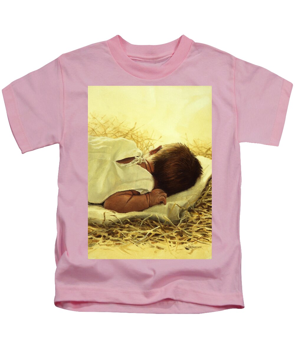 Baby Kids T-Shirt featuring the painting The Gift of God by Graham Braddock