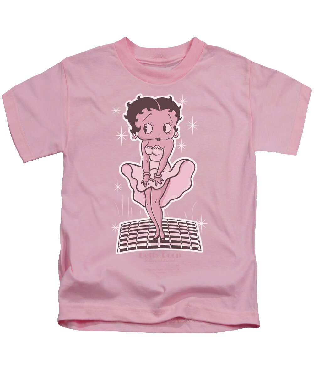 Betty Boop Kids T-Shirt featuring the digital art Boop - Hollywood Legend by Brand A