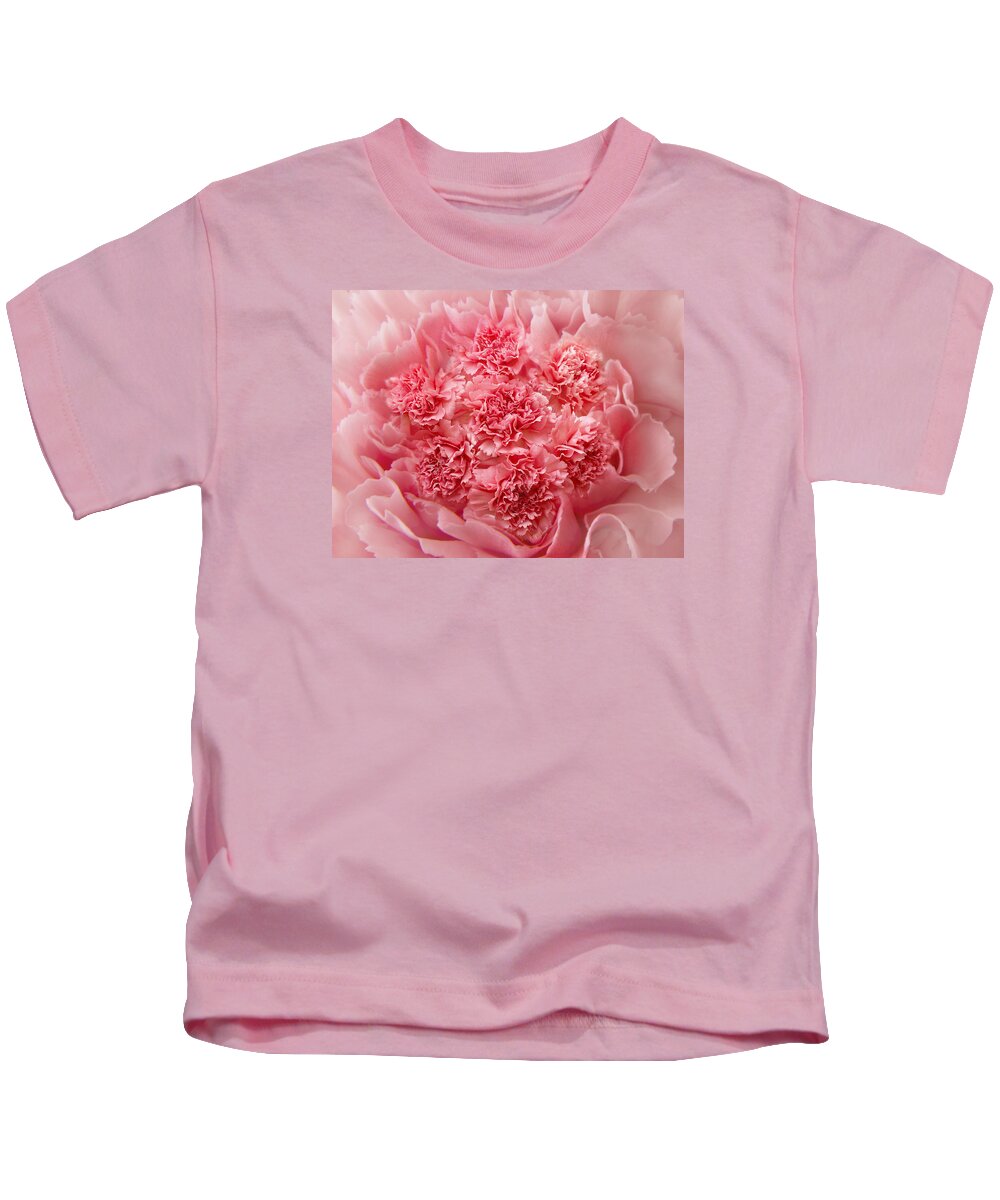 Pink Carnations Kids T-Shirt featuring the photograph Carnations by Marina Kojukhova