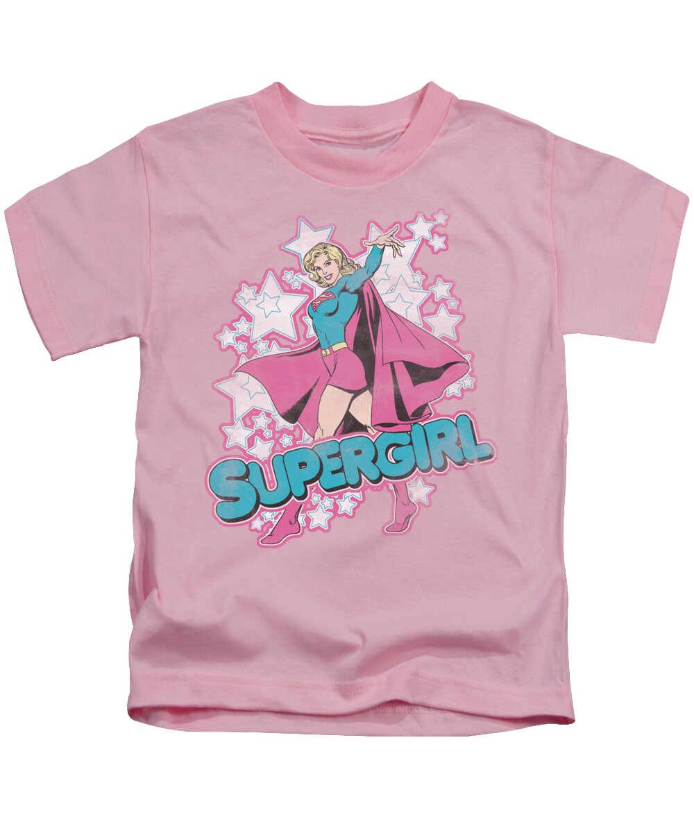  Kids T-Shirt featuring the digital art Dc - I'm Supergirl by Brand A
