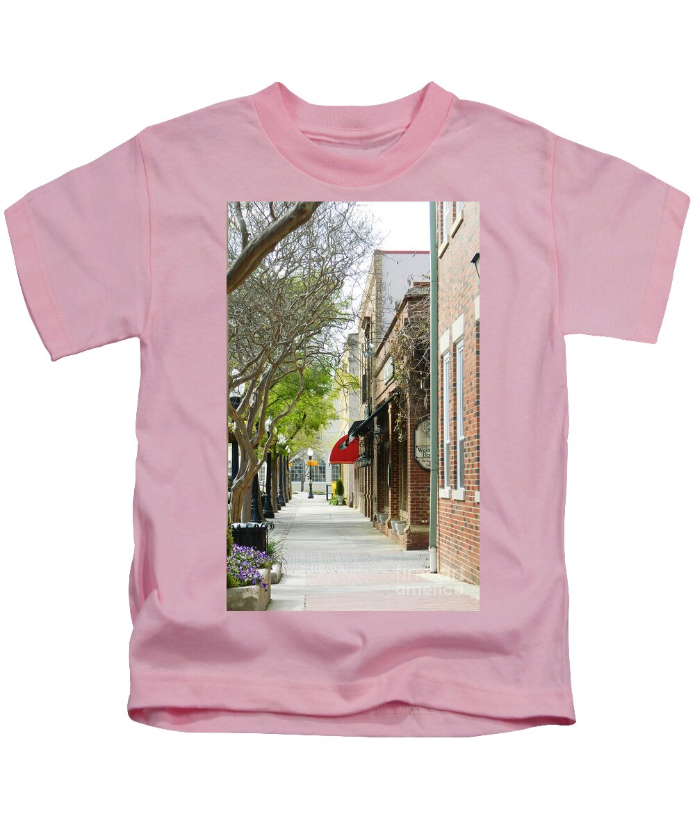 Usa Kids T-Shirt featuring the photograph Downtown Aiken South Carolina by Andrea Anderegg