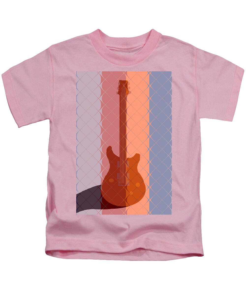 Guitar Kids T-Shirt featuring the painting Electric Guitar Solo by Pharris Art