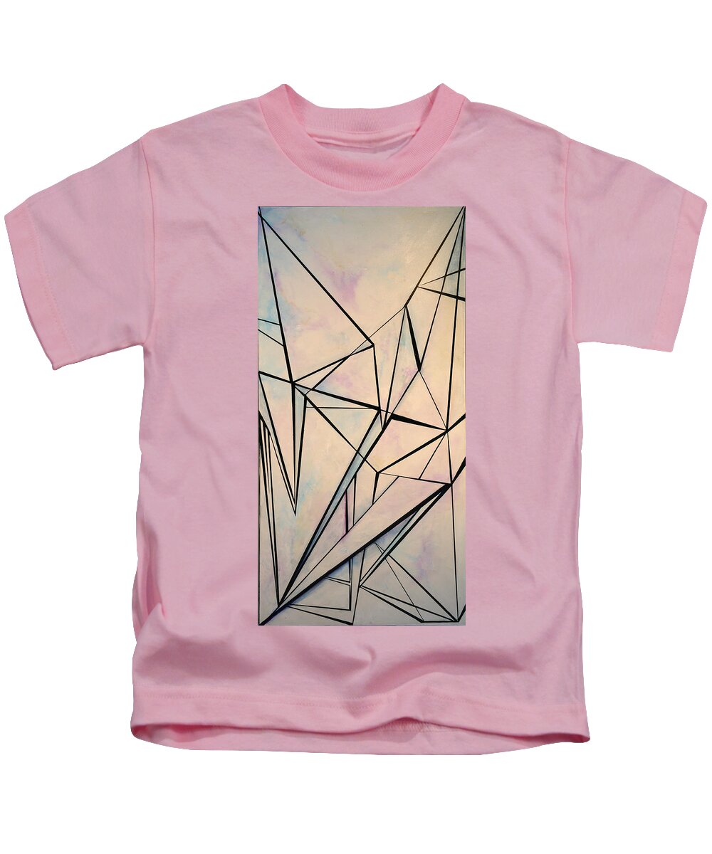Jack Kids T-Shirt featuring the painting Glass And Sky 1 by Jack Diamond