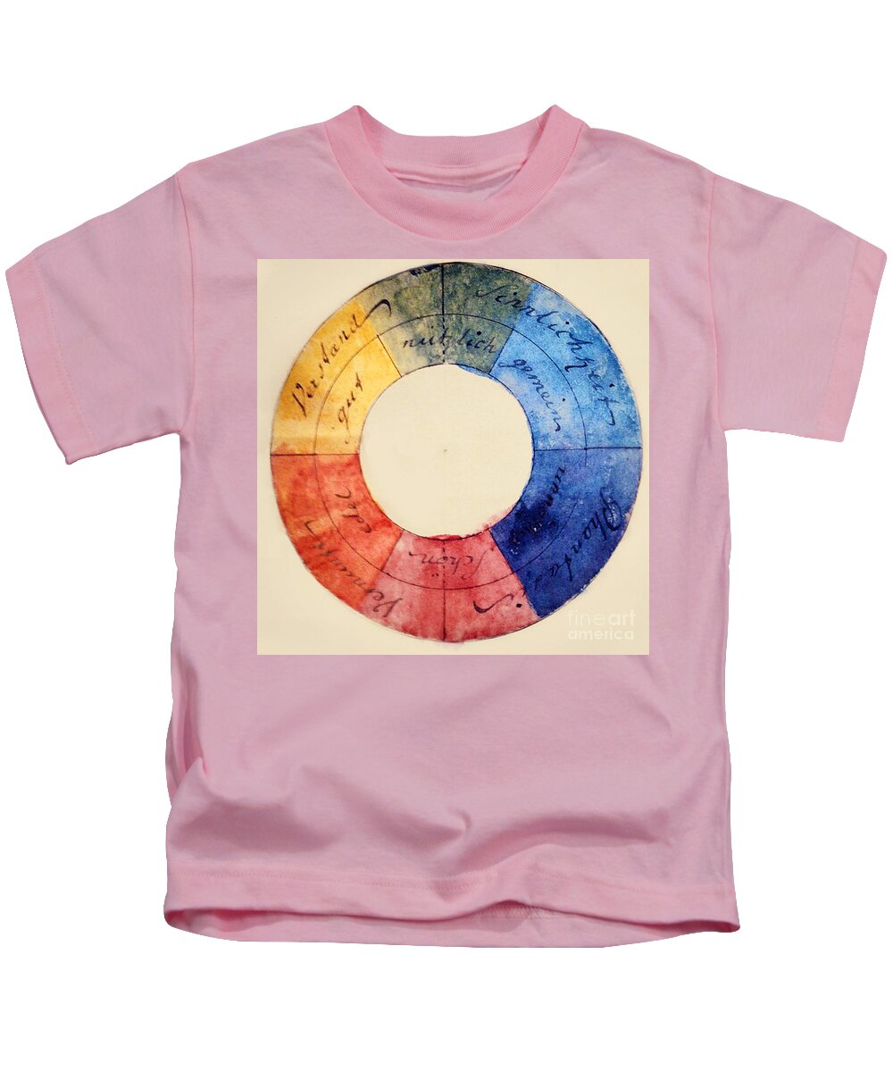 Goethe's Color Wheel Kids T-Shirt featuring the photograph Goethes Color Wheel by Science Source