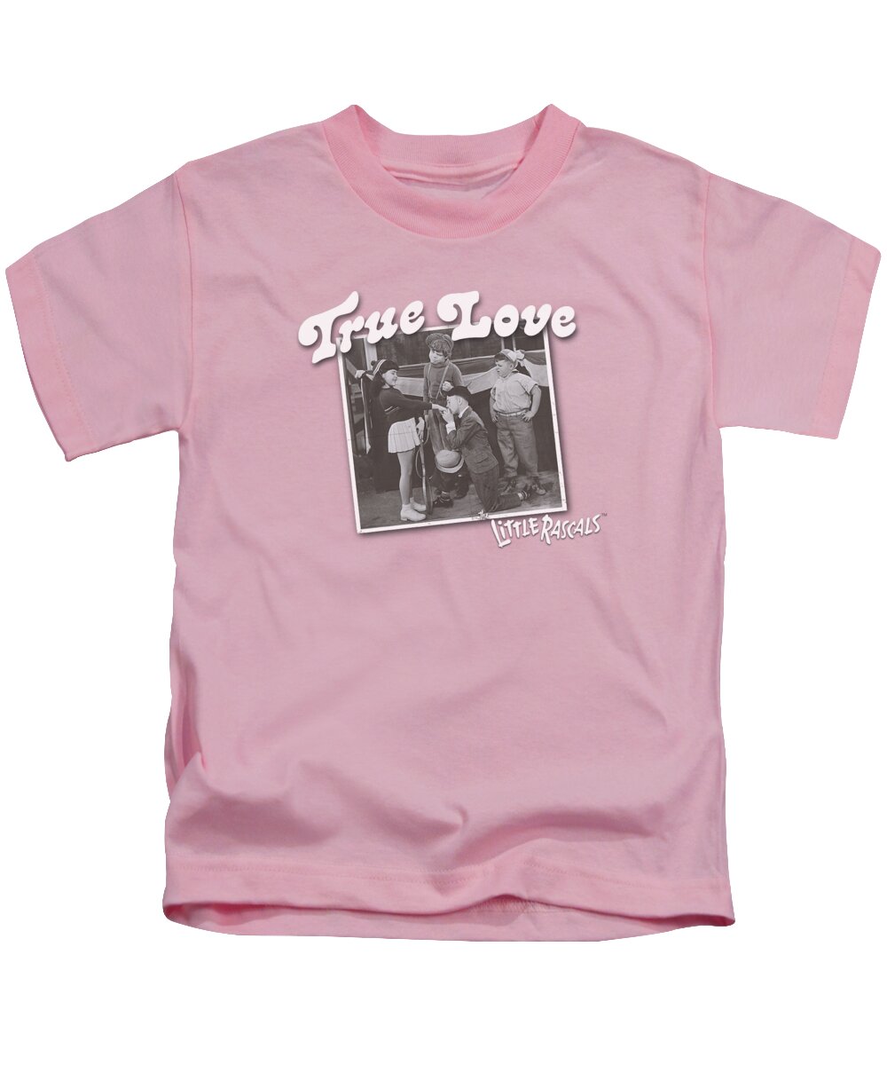  Kids T-Shirt featuring the digital art Little Rascals - True Love by Brand A