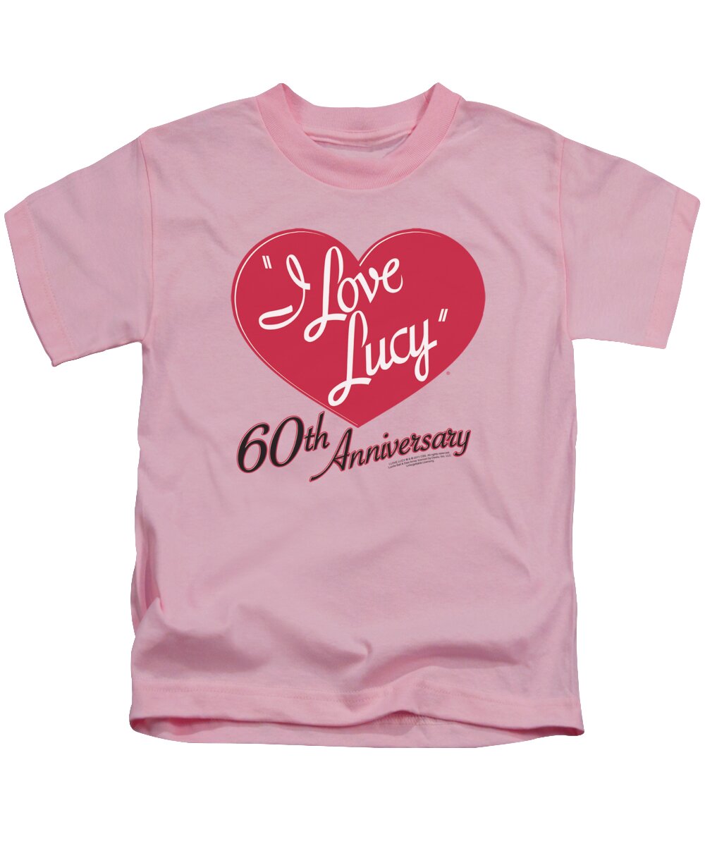 I Love Lucy Kids T-Shirt featuring the digital art Lucy - 60th Anniversary by Brand A