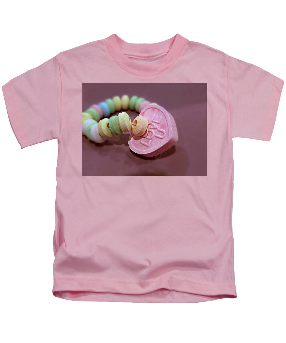My Sweetheart Kids T-Shirt featuring the photograph My Sweetheart by Micki Findlay