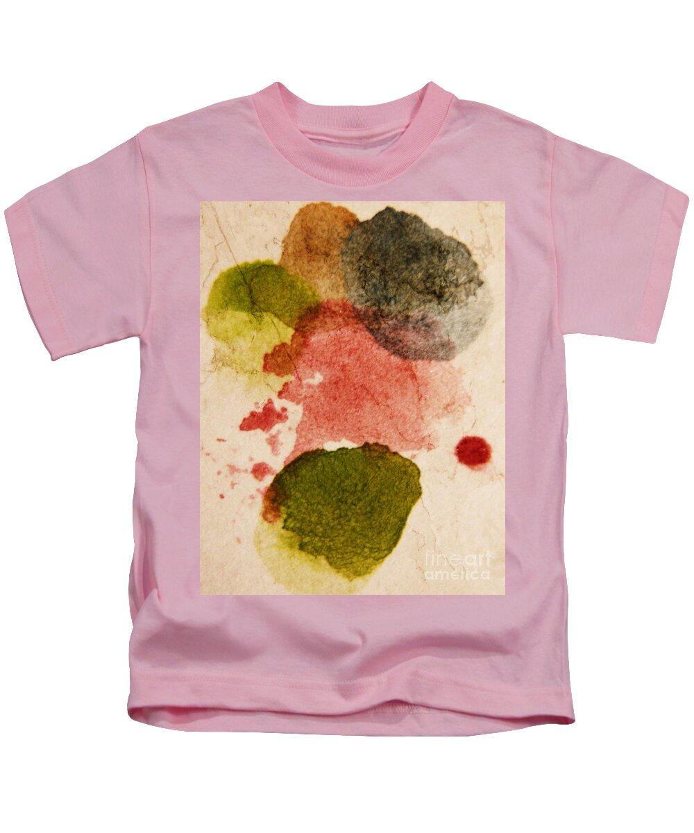 Abstract Kids T-Shirt featuring the painting Open heart by Andrea Anderegg