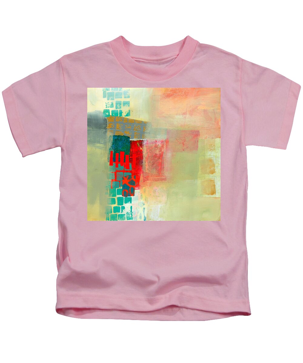 Abstract Kids T-Shirt featuring the painting Pattern Study #2 by Jane Davies