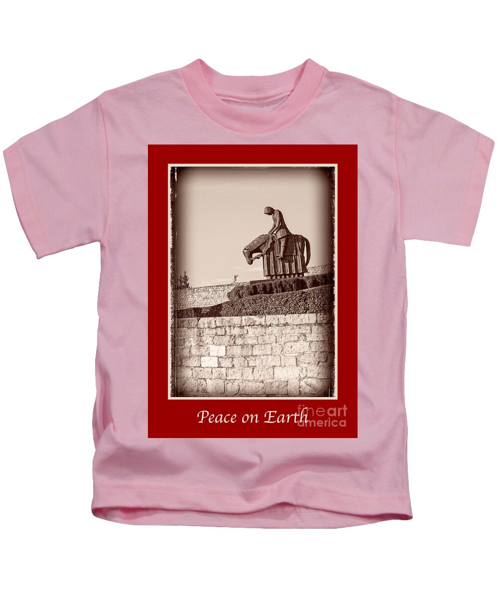 Italian Kids T-Shirt featuring the photograph Peace on Earth with St Francis by Prints of Italy