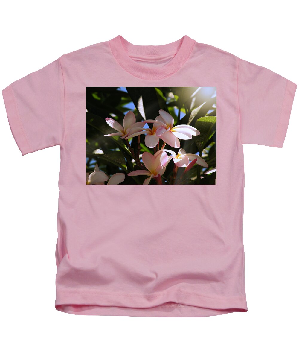 Plumeria Kids T-Shirt featuring the photograph Plumeria by Micki Findlay
