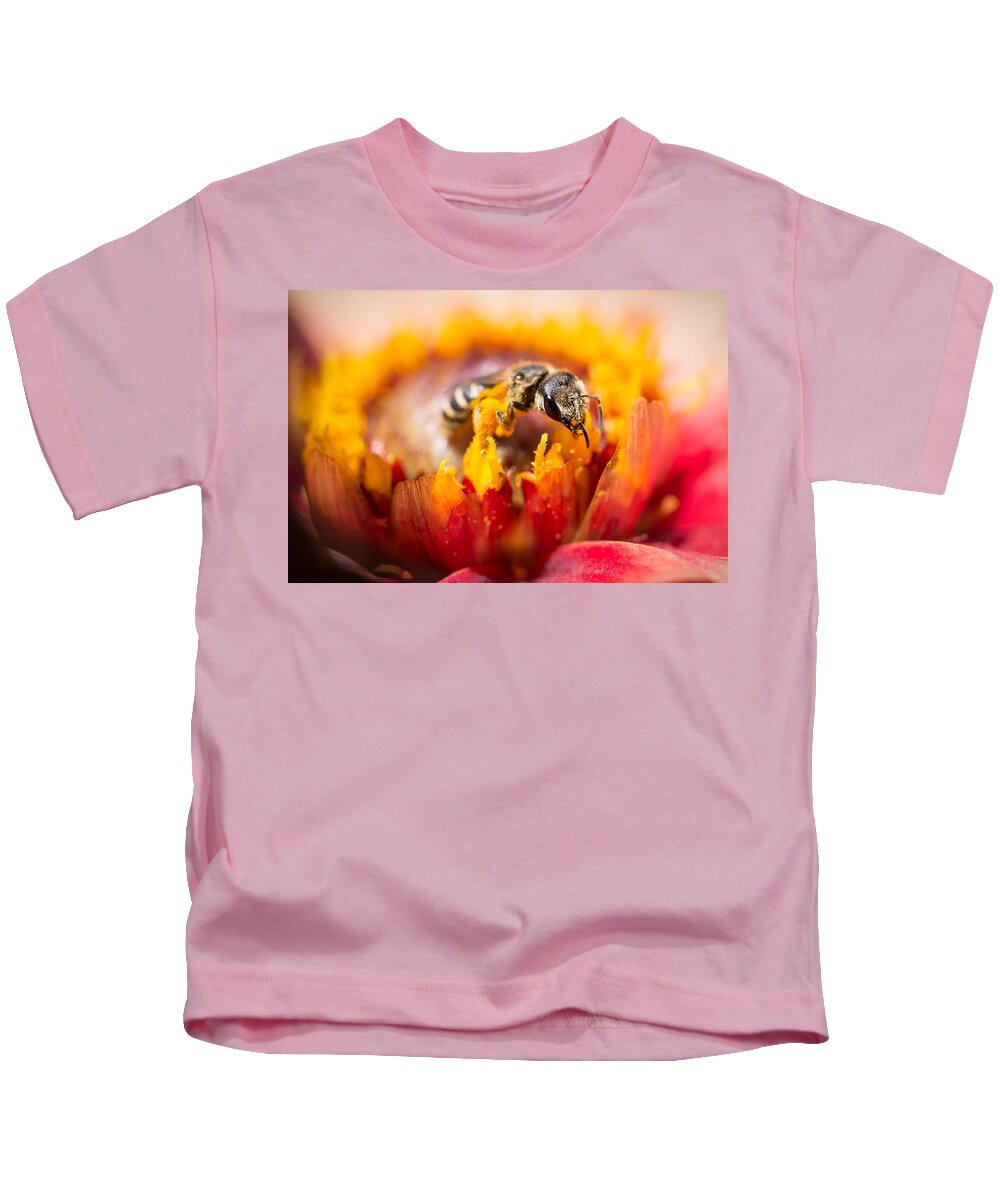 Pollination Kids T-Shirt featuring the photograph Pollination by Priya Ghose
