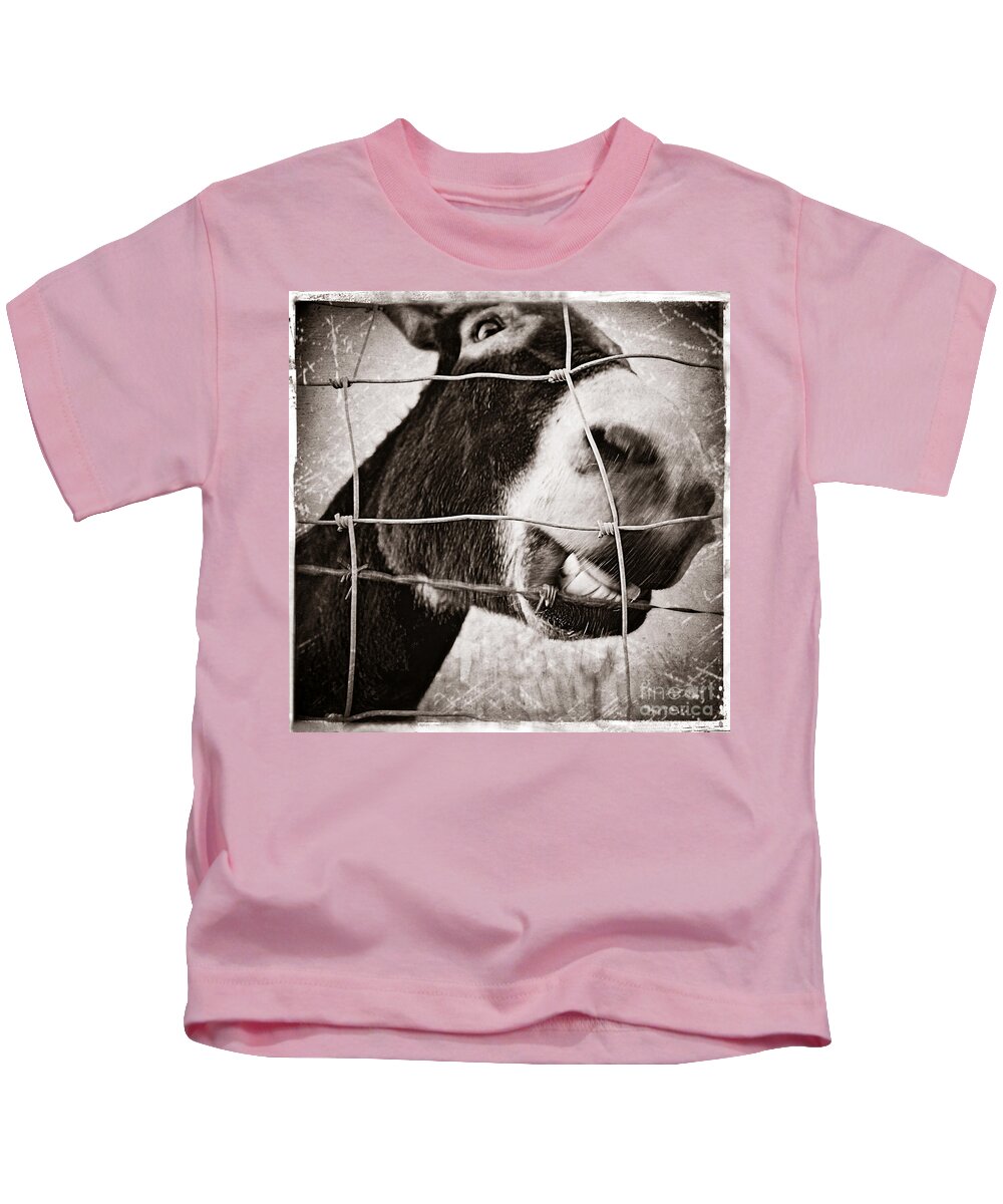 Square Photography Kids T-Shirt featuring the photograph Smile Like You Mean It by Trish Mistric