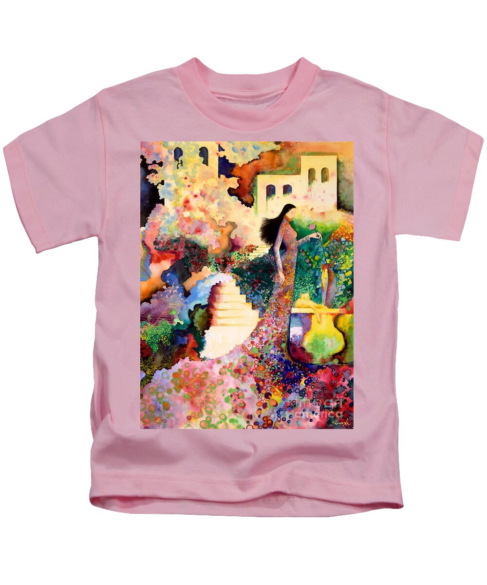 Exotic Kids T-Shirt featuring the painting The Wish by Frances Ku