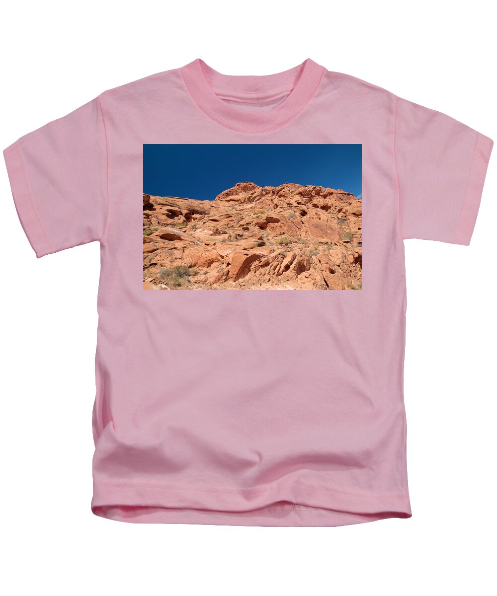 Valley Of Fire Kids T-Shirt featuring the photograph Valley of Fire 10 by Richard J Cassato