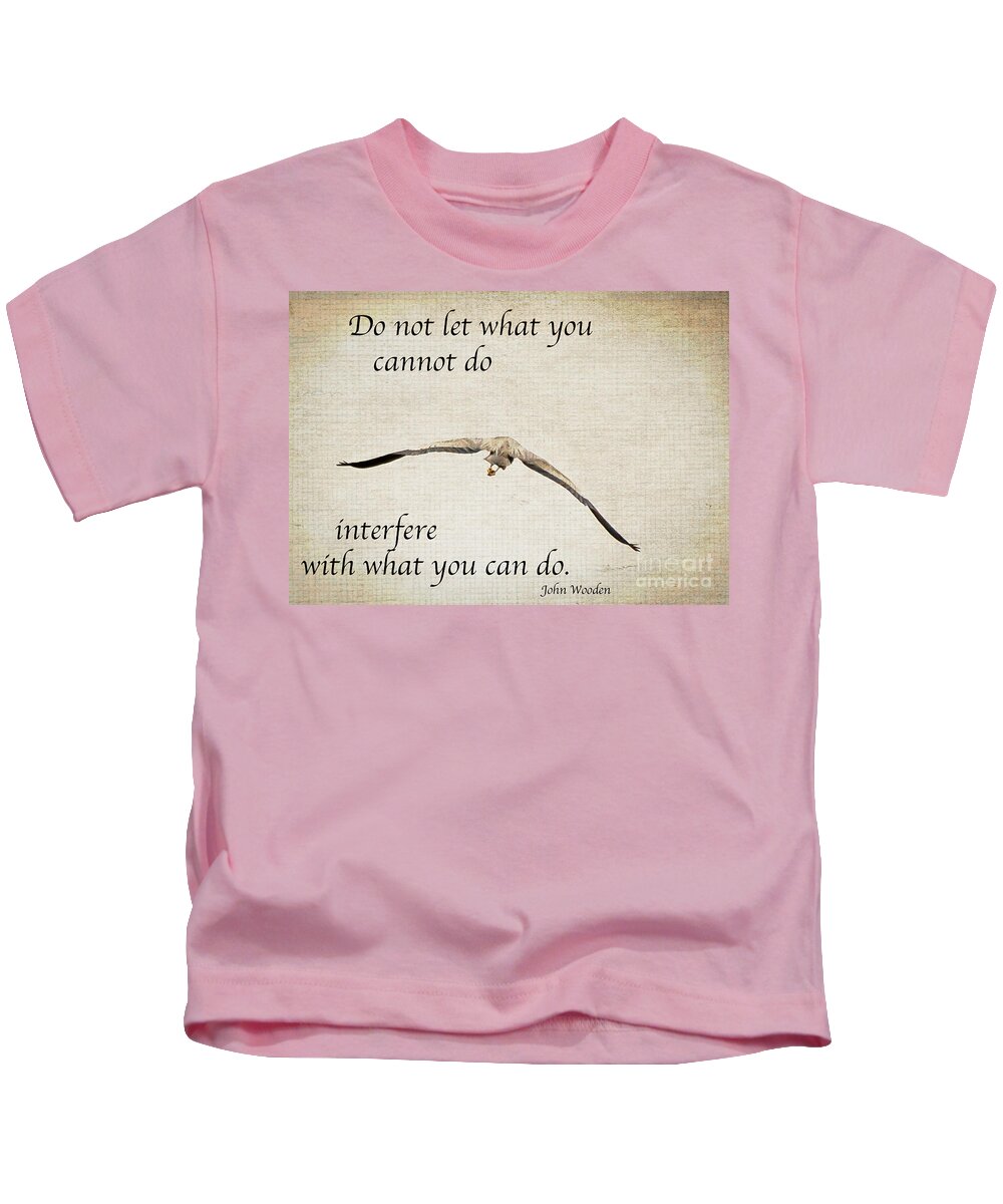 Inspirational Kids T-Shirt featuring the photograph You Can Do It by Kerri Farley