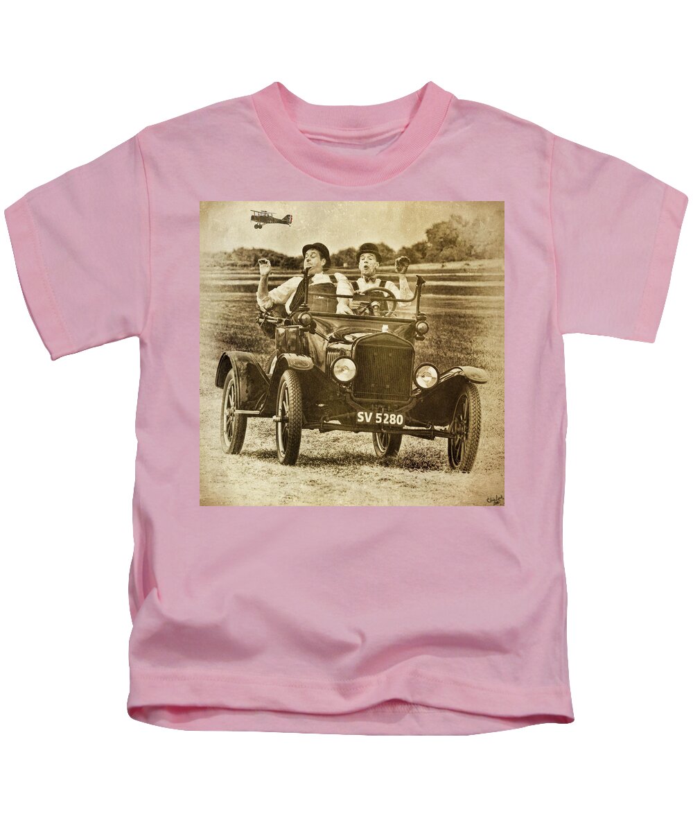Laurel Kids T-Shirt featuring the photograph Not Likely Laurel and Hardly Hardy by Chris Lord