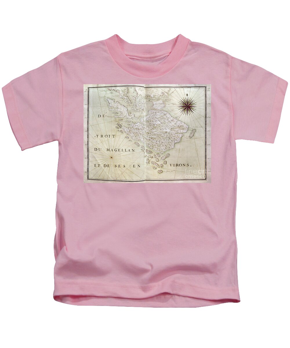 Straits Of Magellan, 1696 Kids T-Shirt by Granger - Granger Art on
