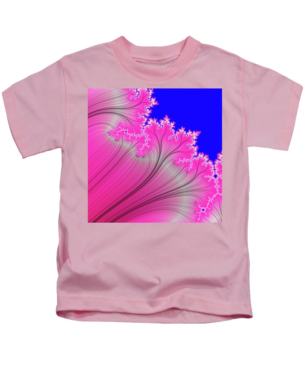 Abstract Kids T-Shirt featuring the digital art Summer Breeze by Carolyn Marshall