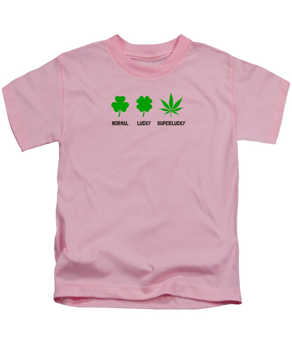 Leaf Kids T-Shirt featuring the digital art Cannabis  Hemp 420  Marijuana Pattern by Philipp Rietz