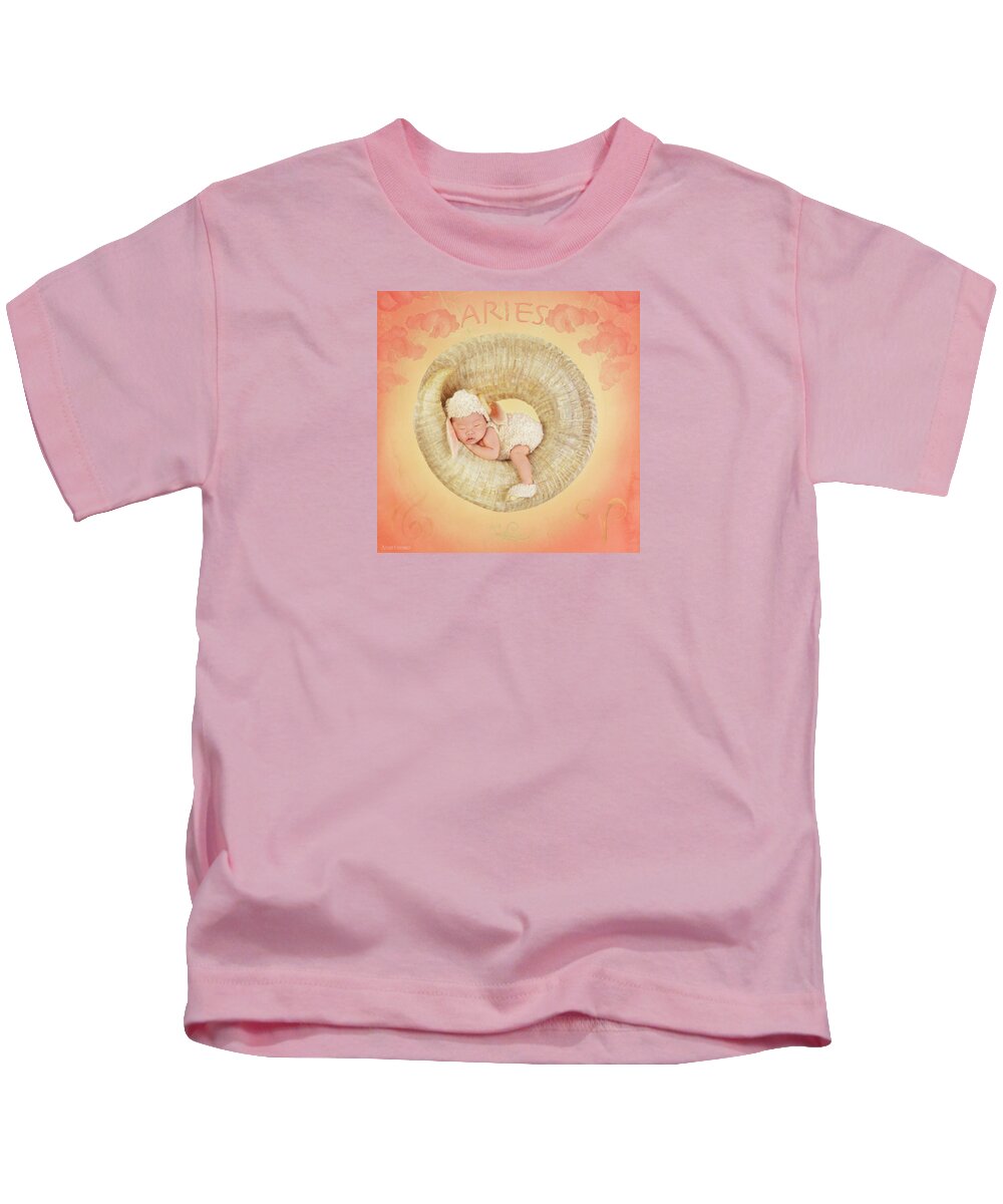 Zodiac Kids T-Shirt featuring the photograph Aries by Anne Geddes