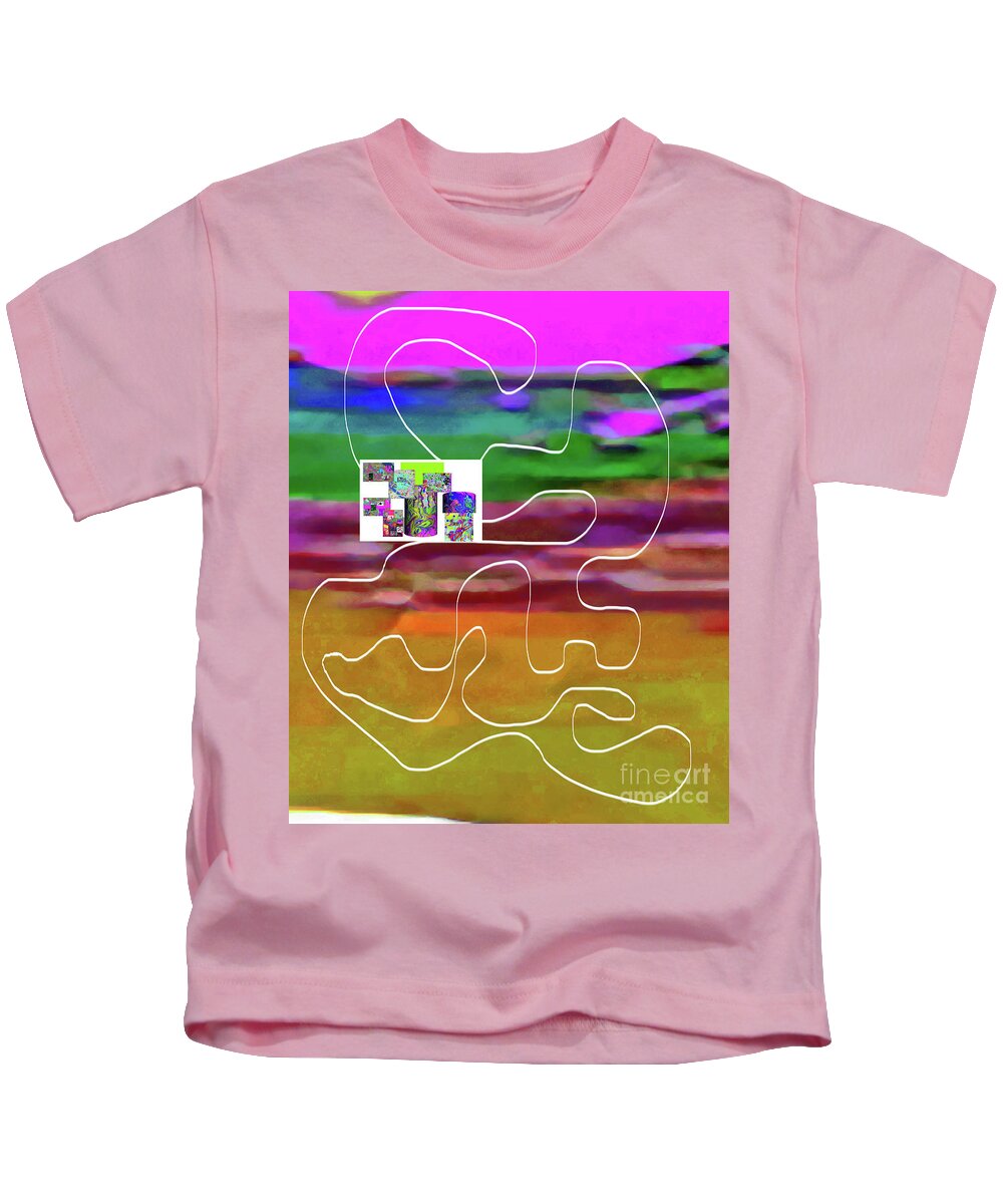 Walter Paul Bebirian Kids T-Shirt featuring the digital art 10-22-2015abc by Walter Paul Bebirian