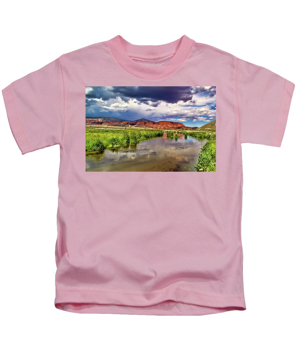 Colors Kids T-Shirt featuring the photograph Mountain Lake #125 by Mark Smith