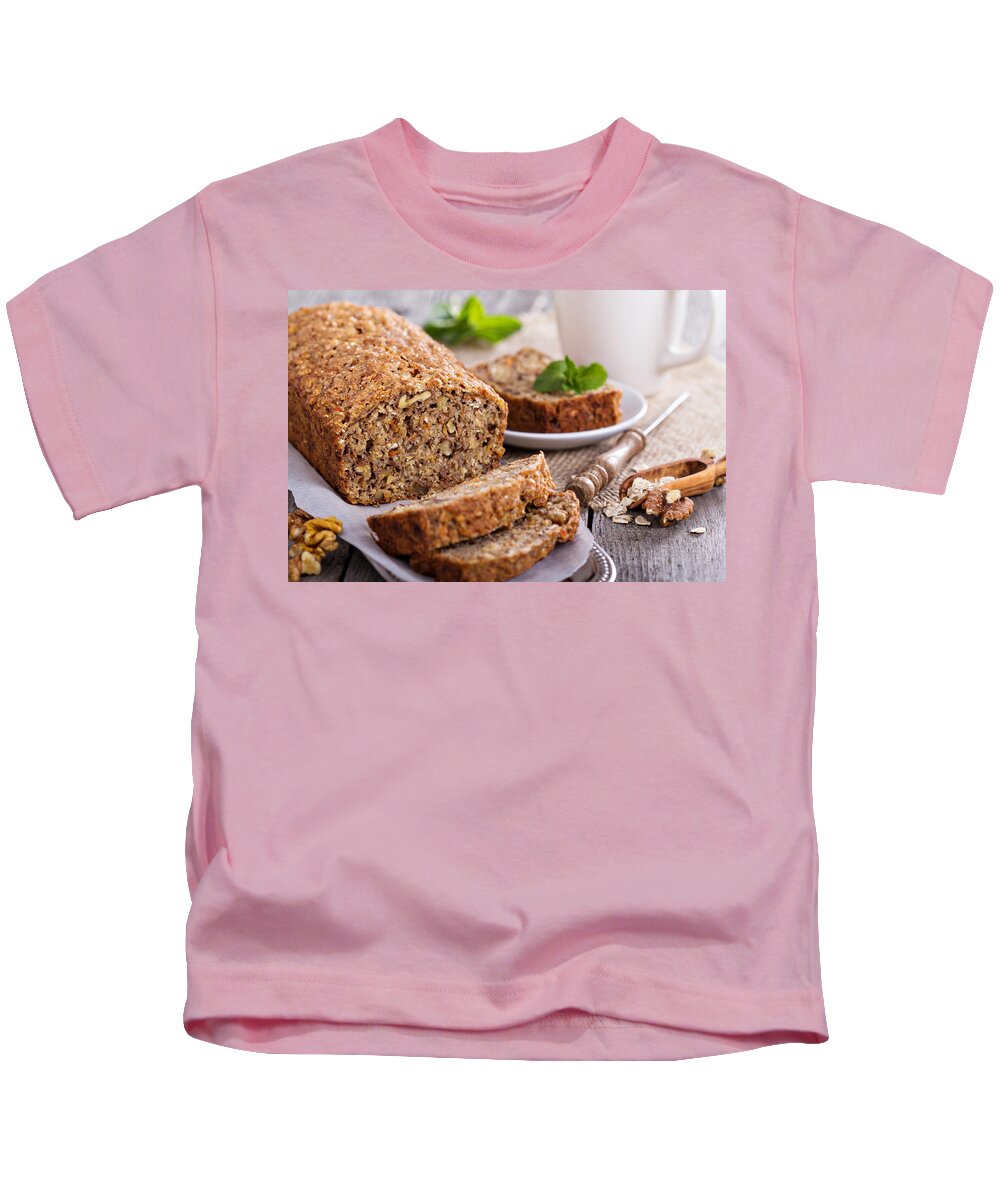 Bread Kids T-Shirt featuring the digital art Bread #3 by Maye Loeser