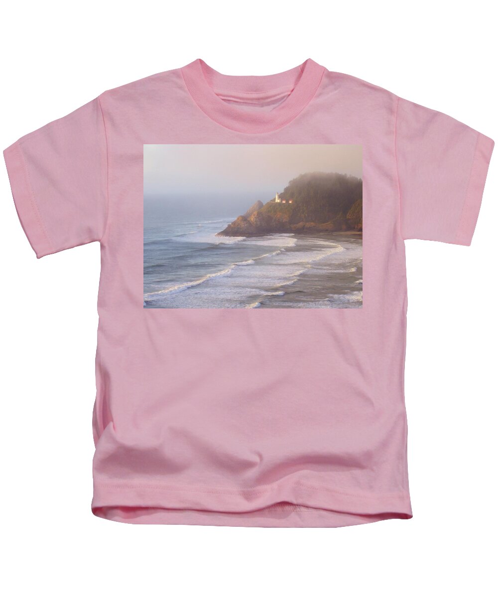 Oregon Coast Kids T-Shirt featuring the photograph A Quiet Place by Deborah Crew-Johnson