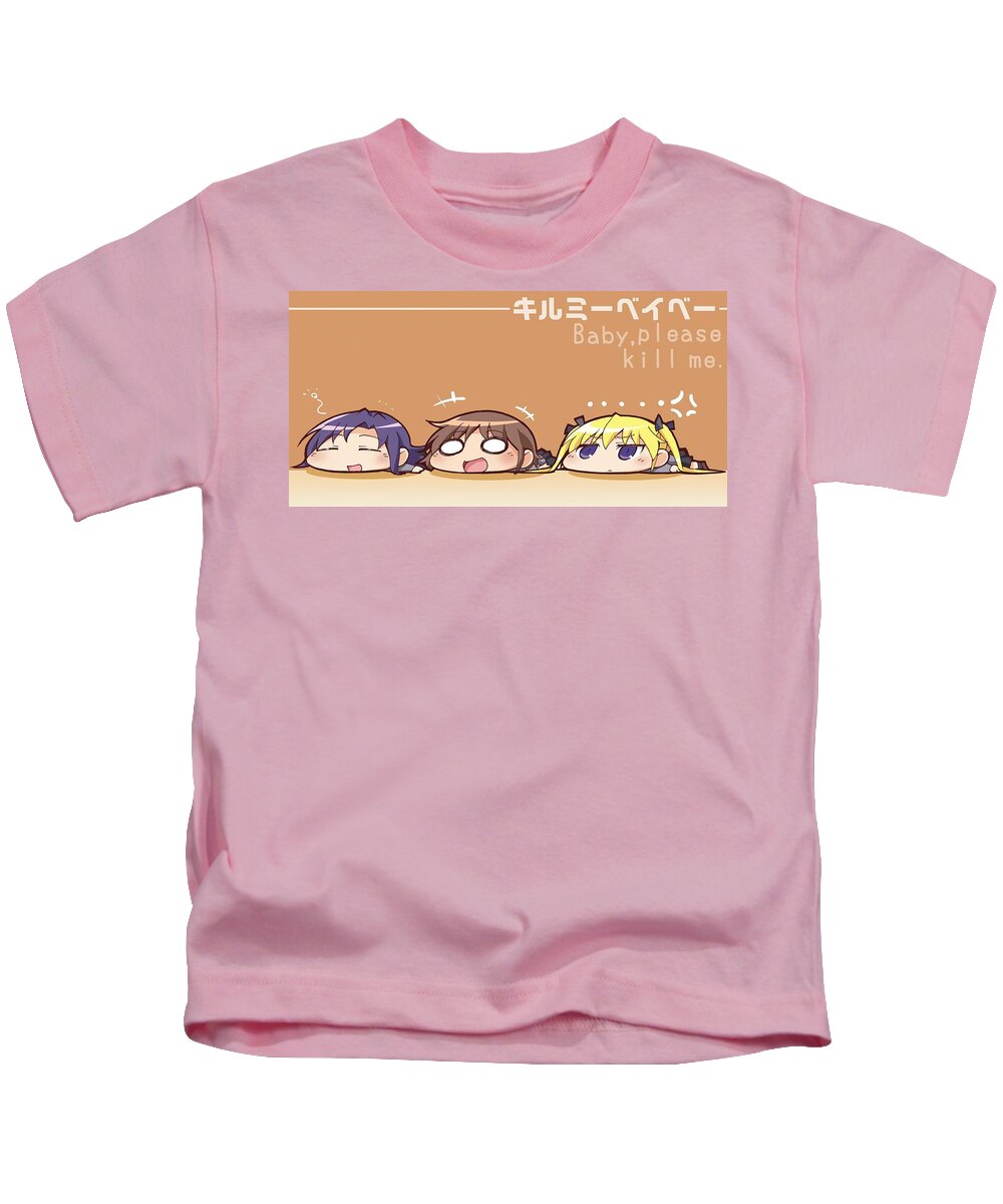 Anime Kids T-Shirt featuring the digital art Anime by Maye Loeser