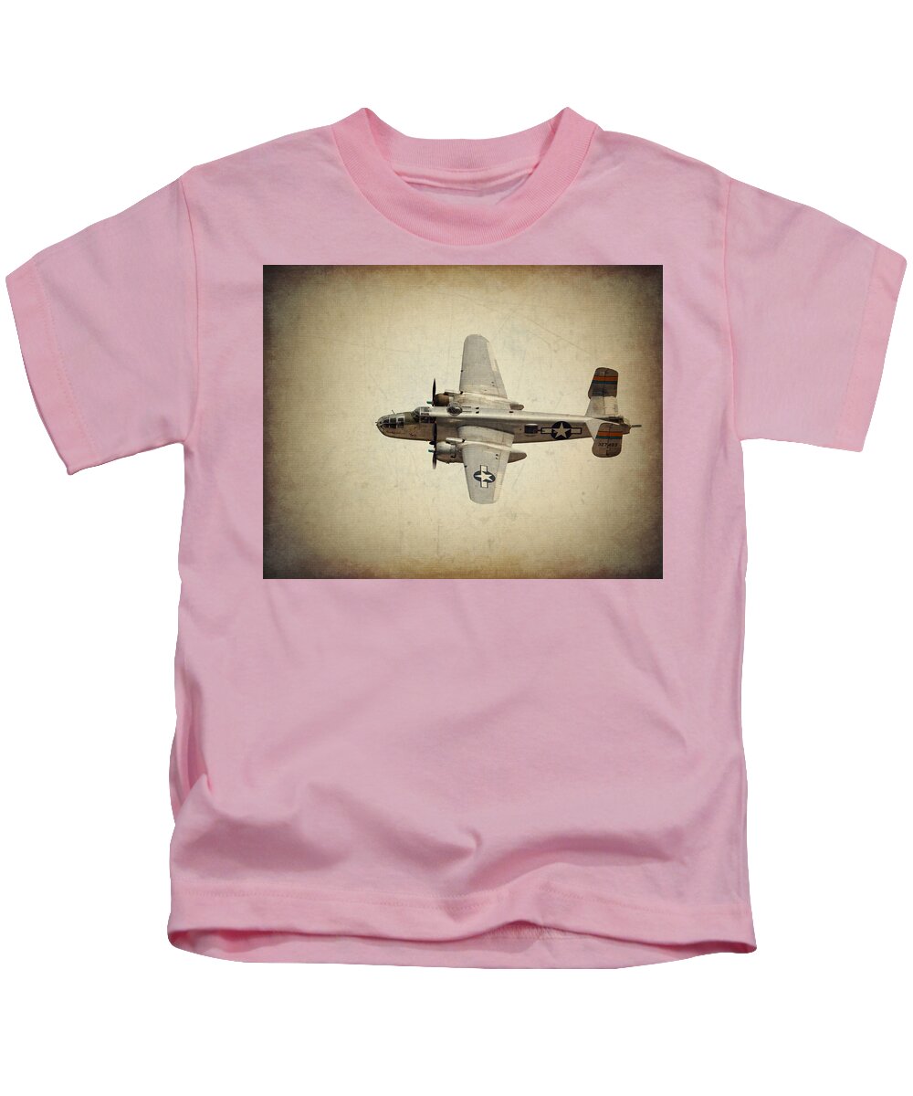 B-25 Kids T-Shirt featuring the photograph B-25J  Miss Mitchell by Al Mueller