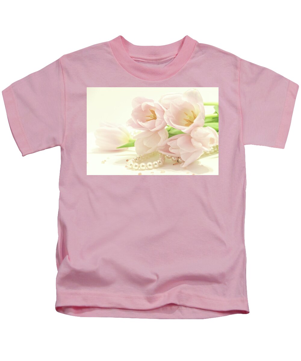 Pink Kids T-Shirt featuring the photograph Blush by Holly Ross