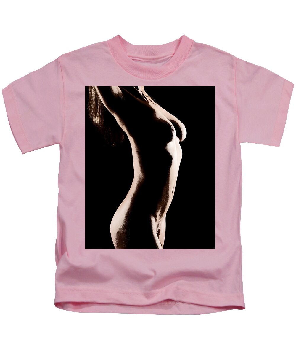Nude Kids T-Shirt featuring the photograph Bodyscape 542 by Michael Fryd