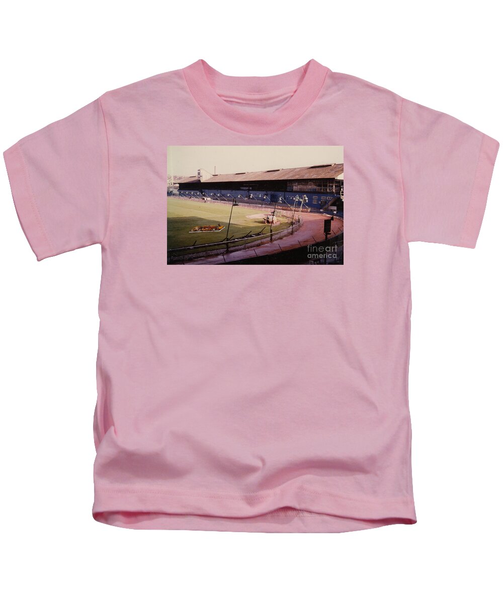  Kids T-Shirt featuring the photograph Bristol Rovers - Eastville Stadium - South Stand 2 - 1970s by Legendary Football Grounds