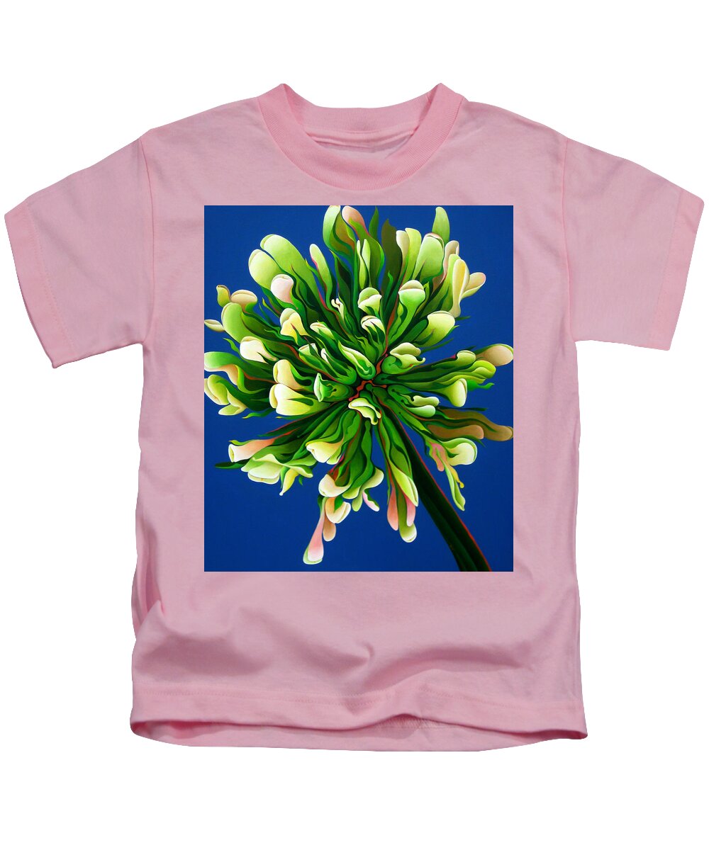 Clover Kids T-Shirt featuring the painting Clover Clarification Indoctrination by Amy Ferrari