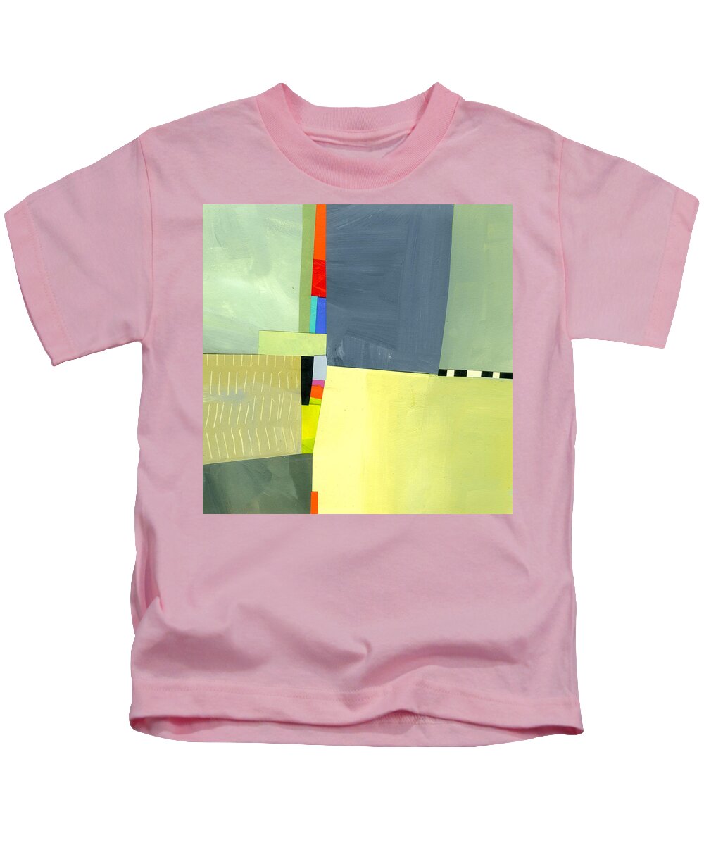 Abstract Art Kids T-Shirt featuring the painting Crevice or Cravat by Jane Davies