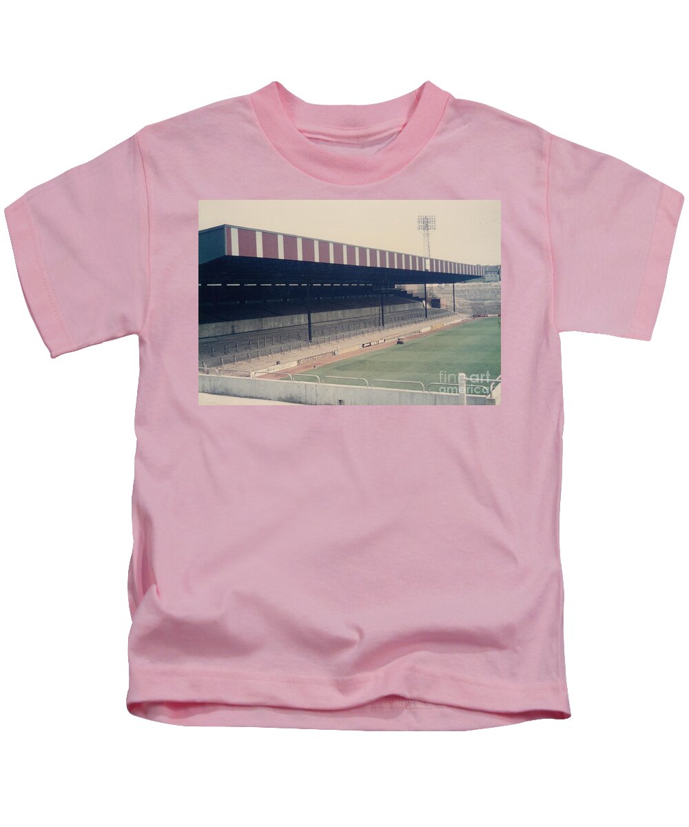 Crystal Palace Kids T-Shirt featuring the photograph Crystal Palace - Selhurst Park - East Stand Arthur Wait 1 - 1980s by Legendary Football Grounds