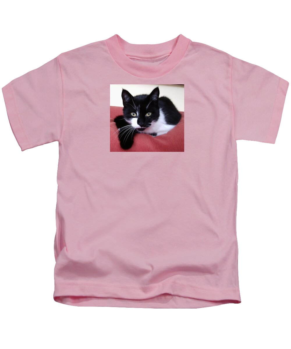 Cat Kids T-Shirt featuring the photograph Cute Cat by Julia Woodman