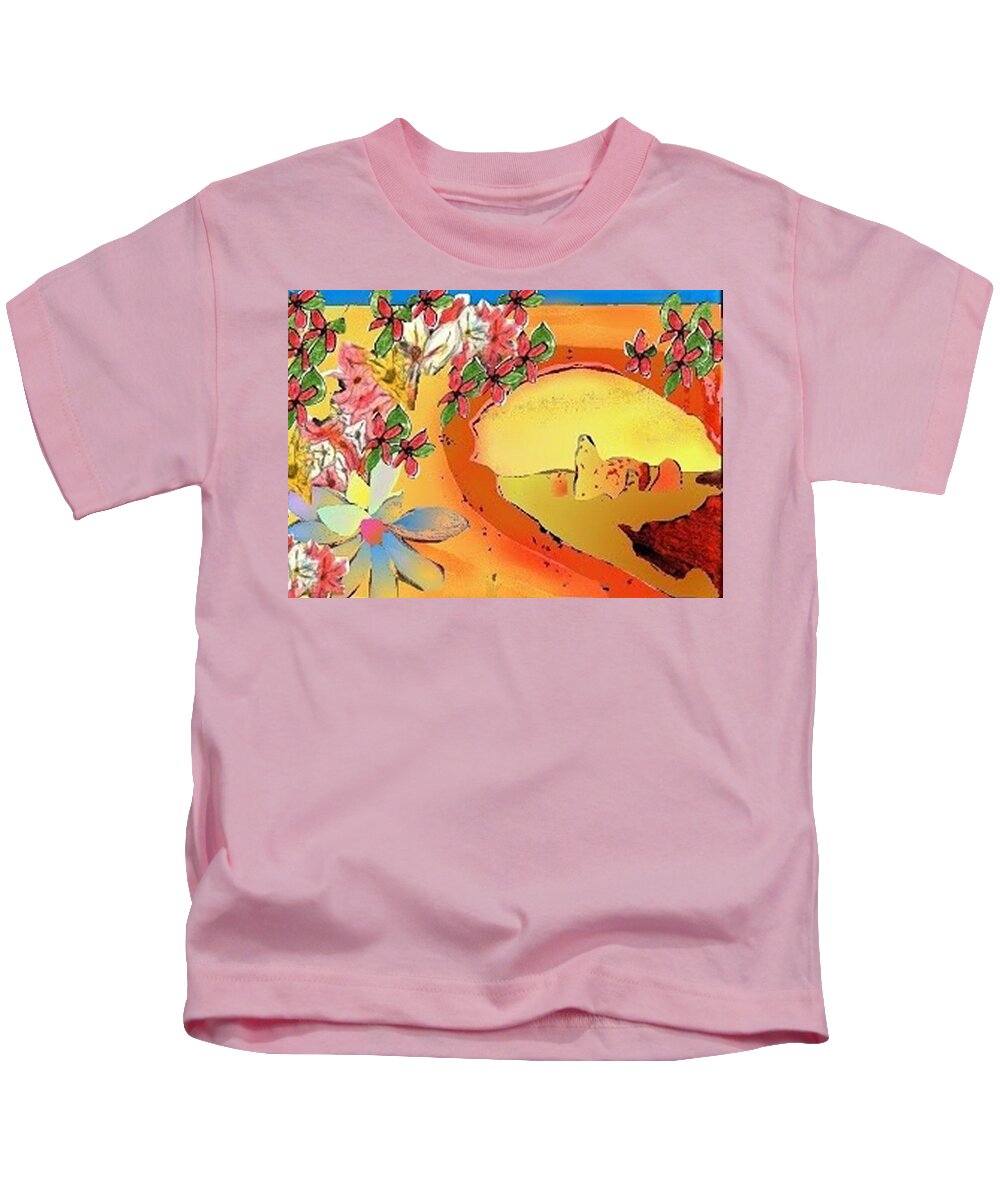 Desert Kids T-Shirt featuring the digital art Desert Bridge by Julia Woodman