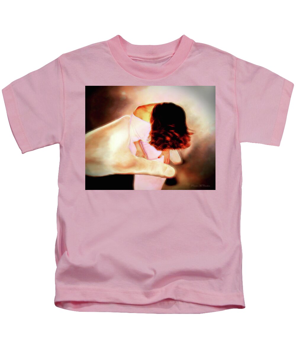 Divine Kids T-Shirt featuring the digital art Divine Protection by Pennie McCracken