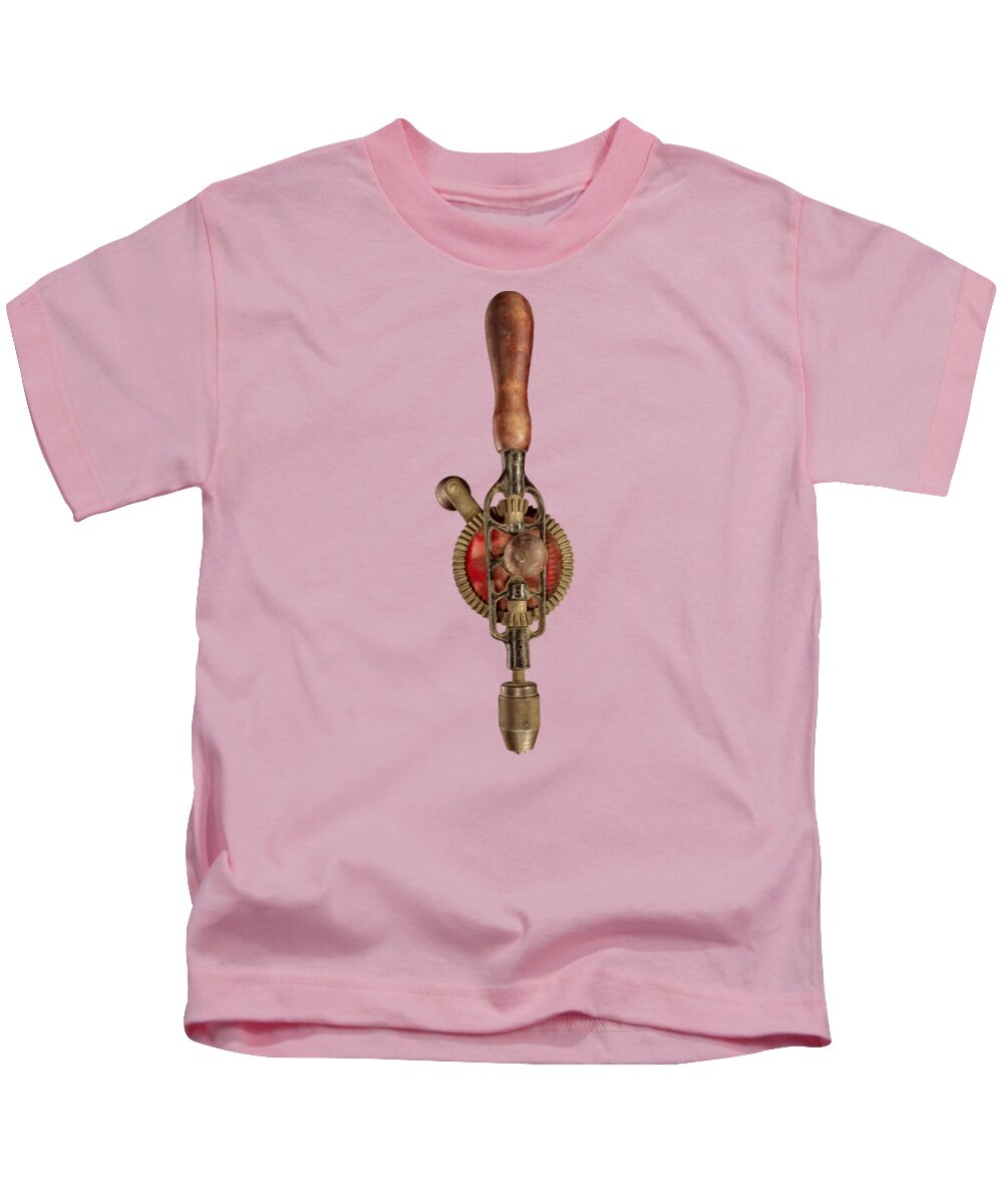 Antique Kids T-Shirt featuring the photograph Egg Beater Hand Drill by YoPedro