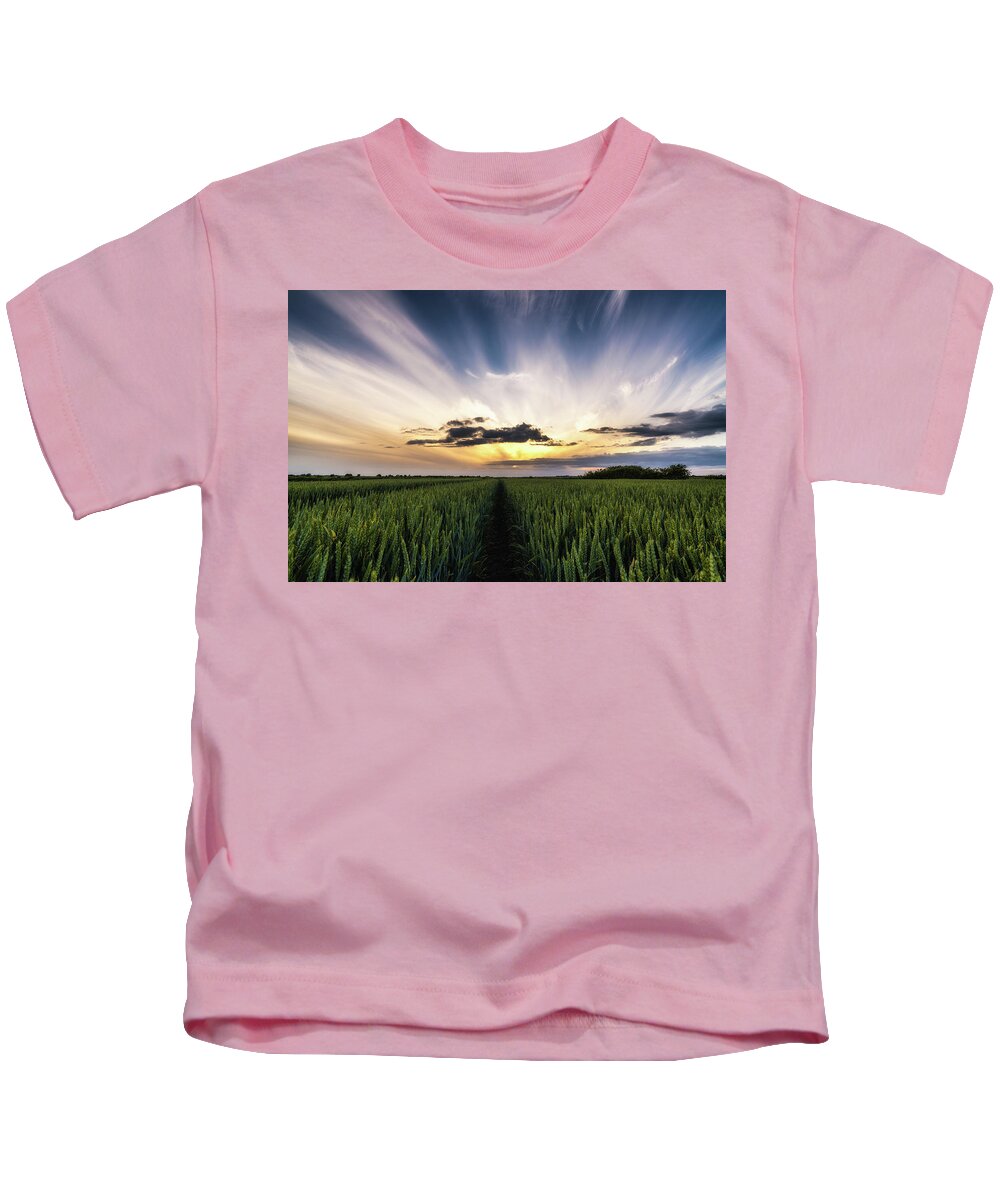 Cloud Kids T-Shirt featuring the photograph Fenland Sky by James Billings