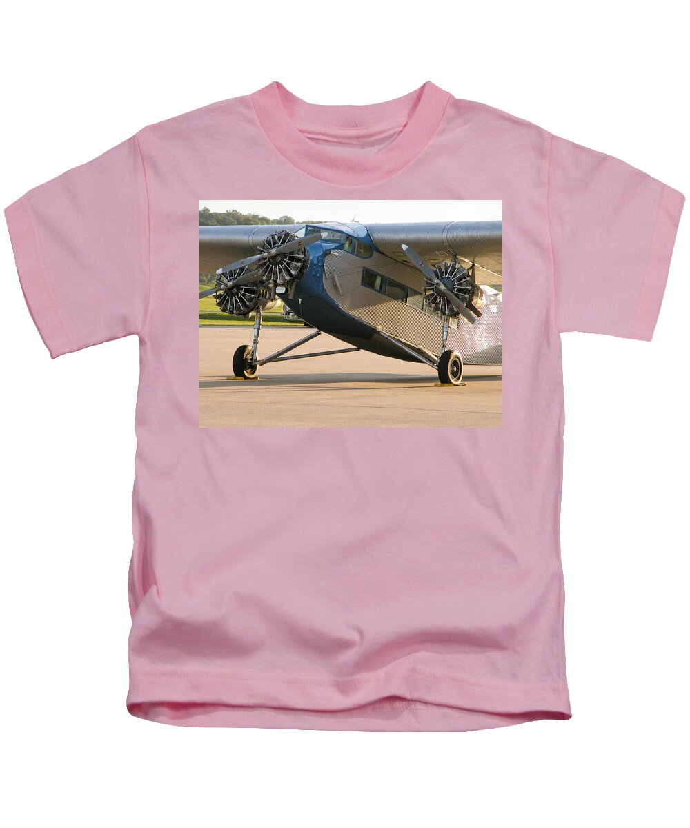 Airplane Kids T-Shirt featuring the photograph Ford Trimotor by Tim Mulina