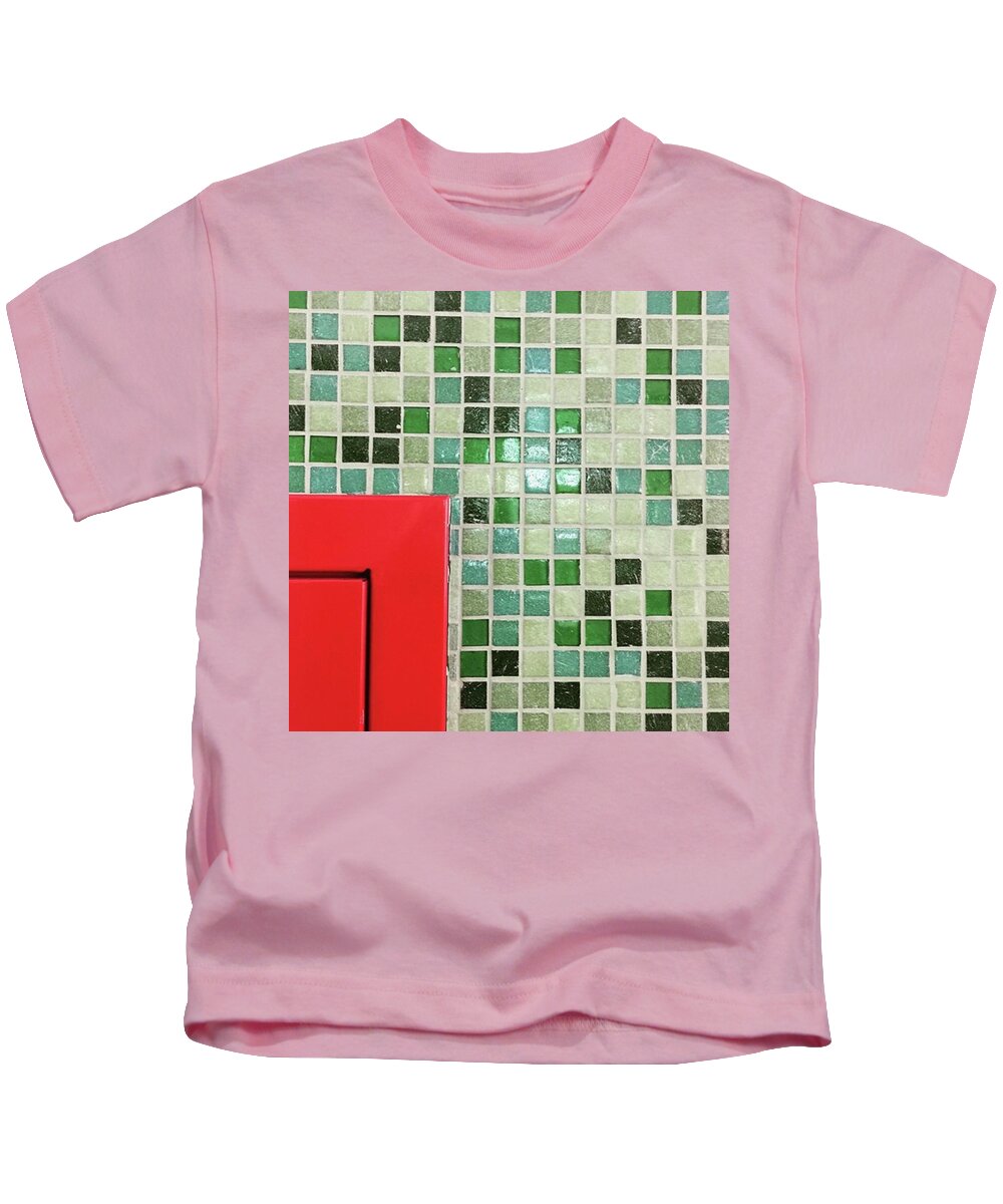 Urban Kids T-Shirt featuring the photograph Geometric Feliz Navidad. #feliznavidad by Ginger Oppenheimer