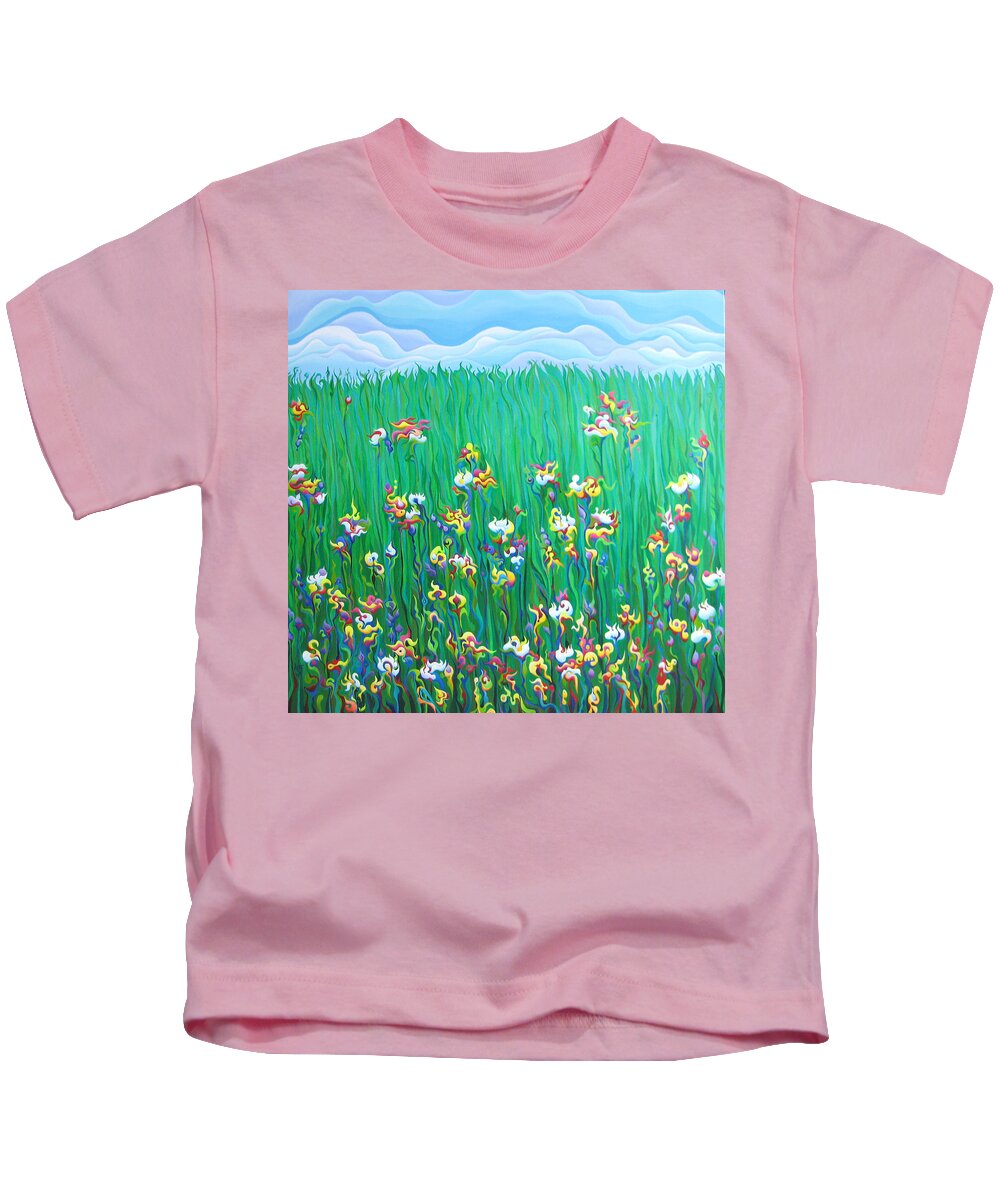 Roadside Kids T-Shirt featuring the painting Grown to Distraction by Amy Ferrari