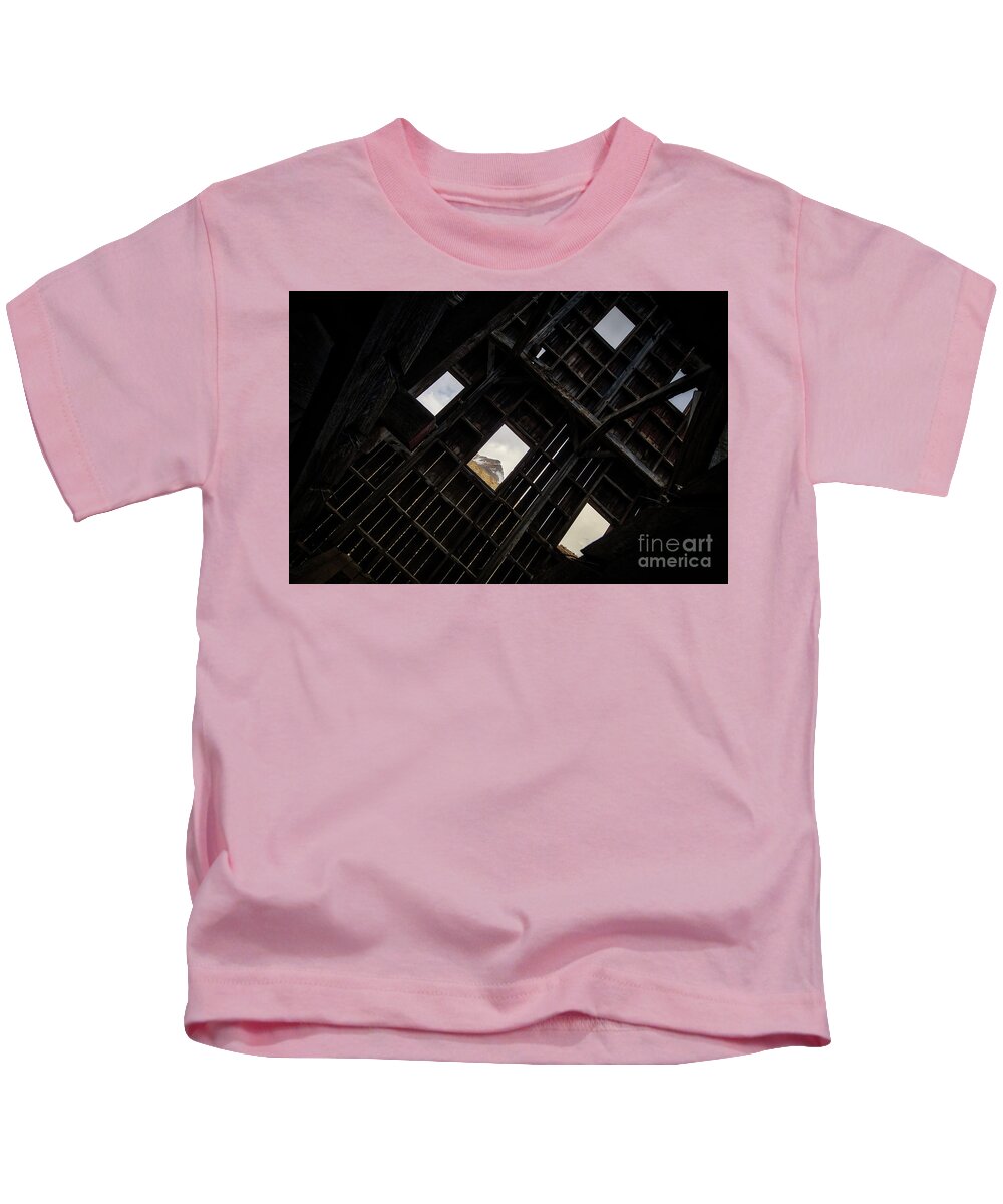 Frisco Mill Kids T-Shirt featuring the photograph Inside The Frisco Mill by Doug Sturgess
