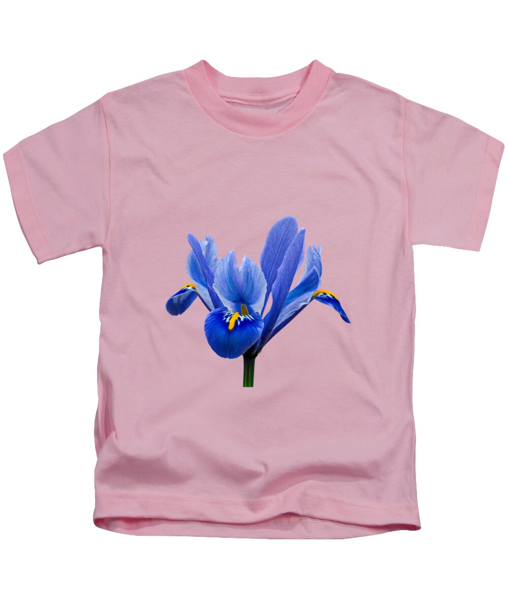 Iris Recticulata Transparent Background by Kids Paul T-Shirt - Art America Gulliver Fine