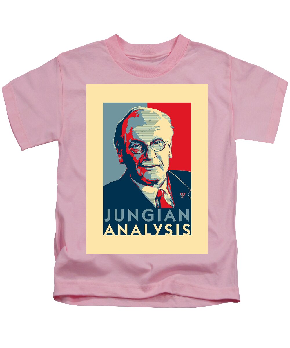 Carl Jung Kids T-Shirt featuring the digital art Jungian Analysis by Garaga Designs