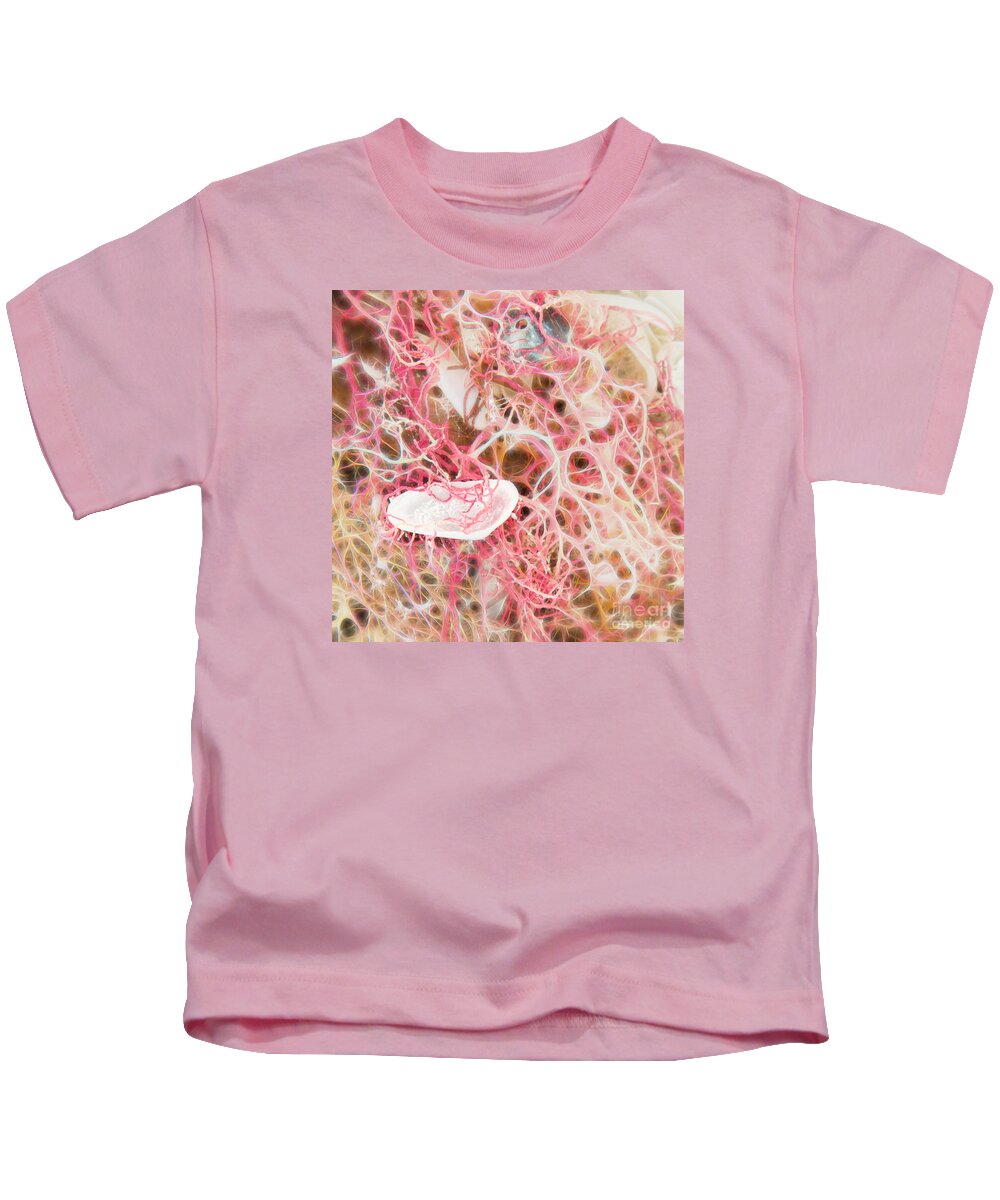 Lido Beach Kids T-Shirt featuring the photograph Liquid Shore Lines by Marilyn Cornwell
