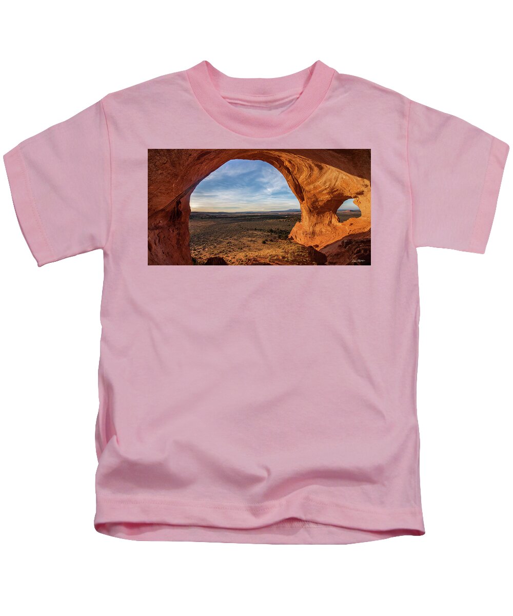 Arch Kids T-Shirt featuring the photograph Looking Glass Arch by Dan Norris